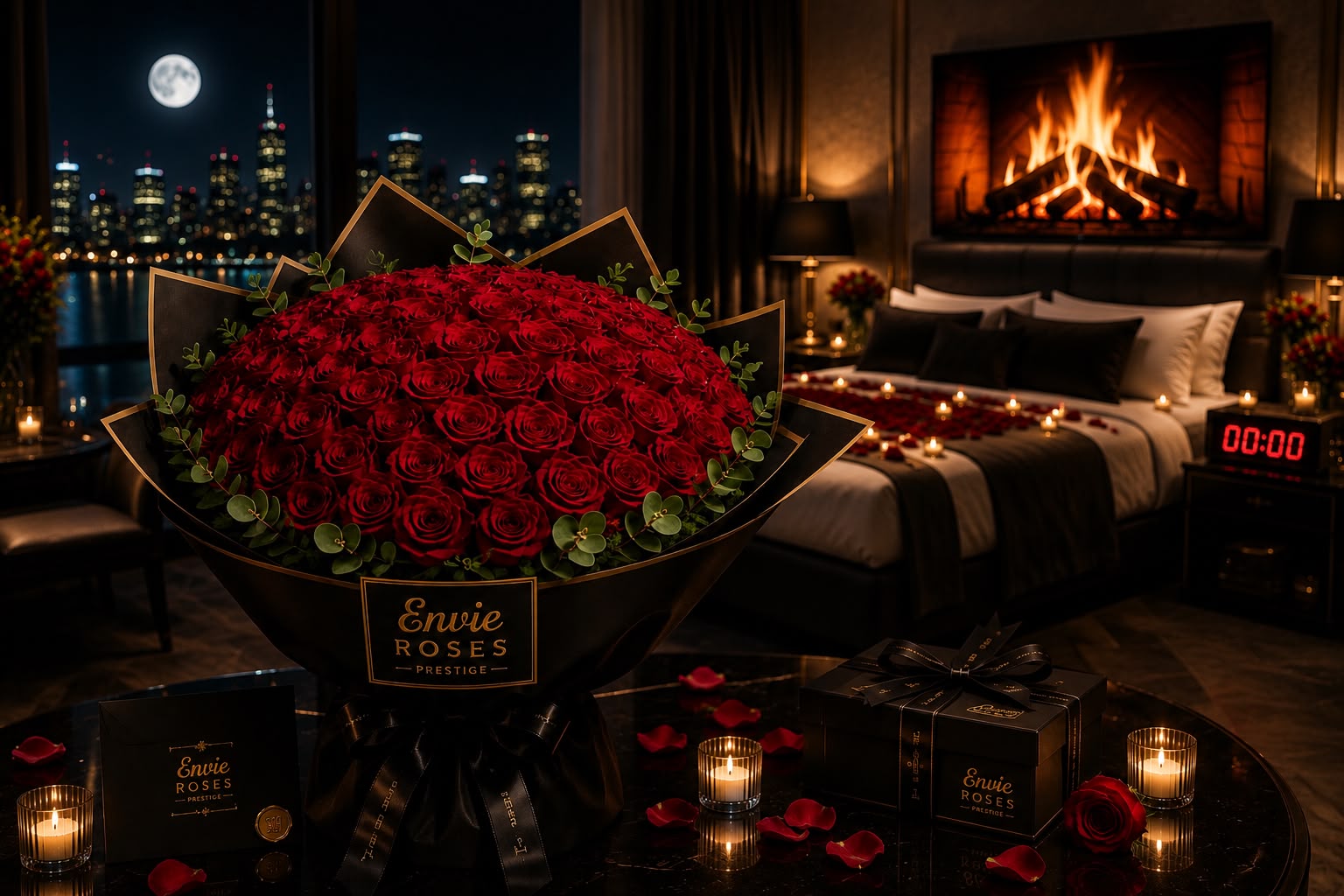 Large Romantic Rose Arrangement