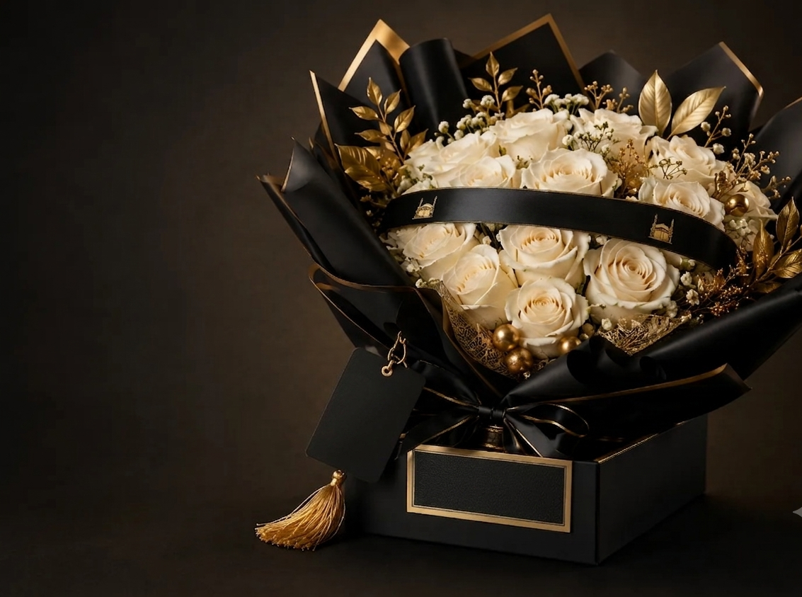 Luxury White Rose Bouquet